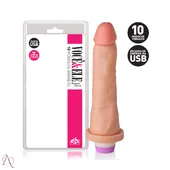 Vibrador de Pênis 18,5x4,5cm Recarregável 10 Modos de Vibração - ADAO17U - imagem 1