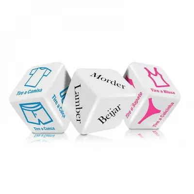 Jogo para Casal Dados Strip Tease com 3 dados