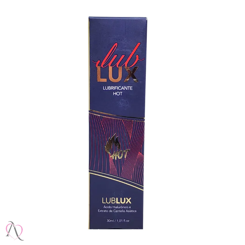 Lubrificante Neutro Que Esquenta Lub Lux Hot com Ácido Hialurônico 30ml - LUXXXO