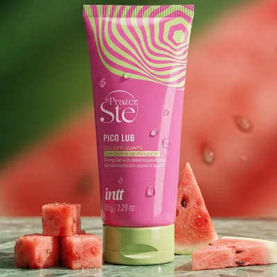 Lubrificante Beijável Pico Lub Sabor Melancia - Intt e Prazer Sté