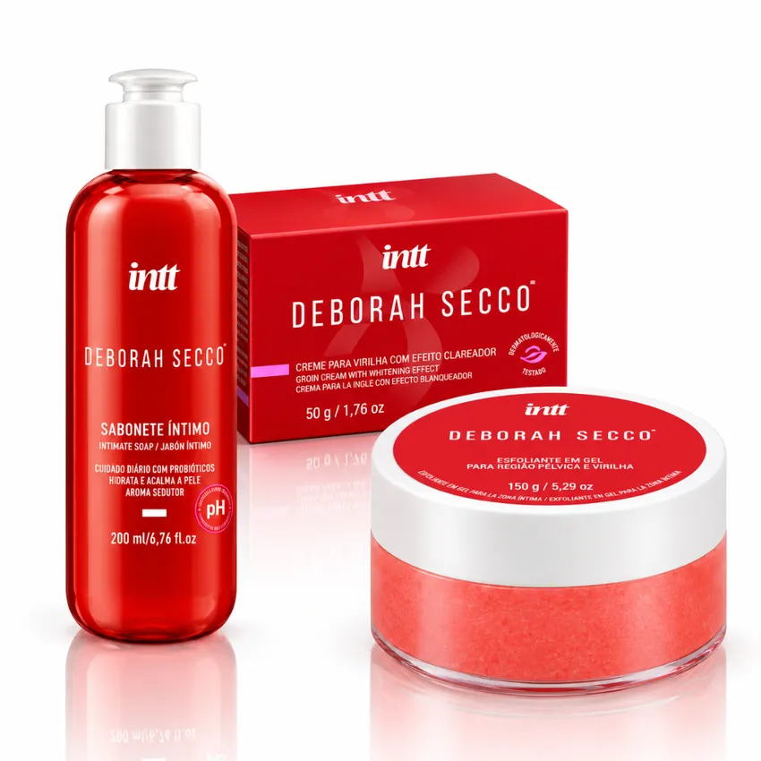 Kit Amor Por Mim - Sabonte Intimo Esfoliante + Clareador Deborah Secco Outubro Rosa