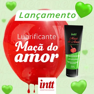 Lubrificante Beijável Maça do Amor 50ML - INTT