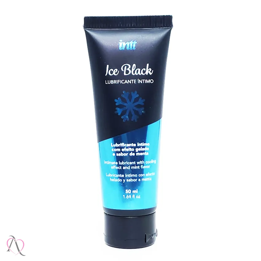 Lubrificante Beijável Ice Black Efeito Gelado 50ml - Intt