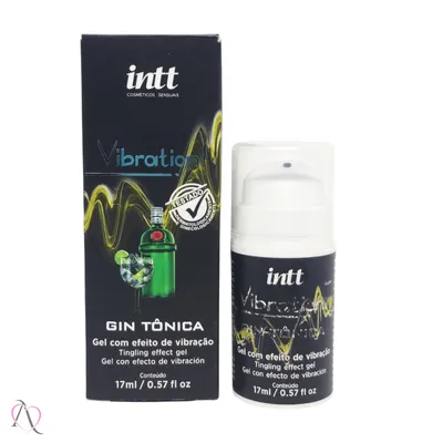 Vibration Vibrador Líquido Beijável Sabor Gin Tônica 17ml - INTT