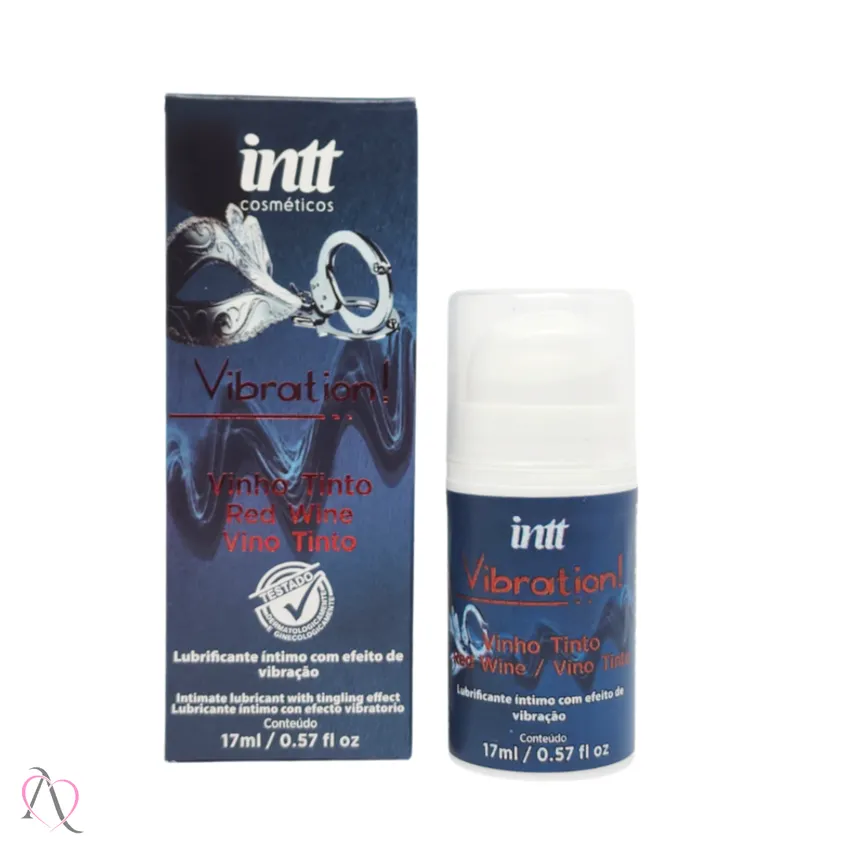 Vibration Vibrador Líquido Beijável Sabor Vinho Tinto 17ml - INTT