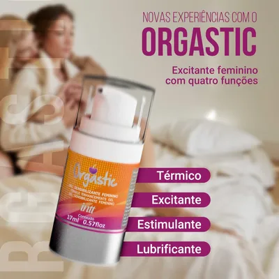 Gel Excitante Feminino Orgastic Esquenta e Excita 17ml - Intt