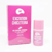 Excitante Feminino Excitation Chicleteira  Vibra, Pulsa e Esquenta Sabor Chiclete 17g - INTT - imagem 1