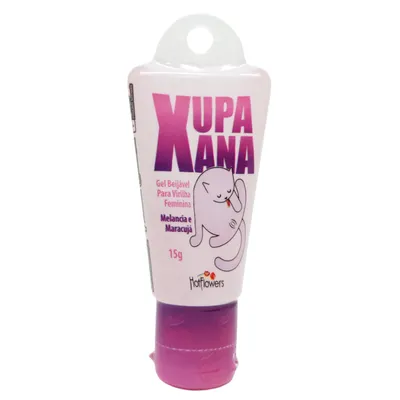 Gel Beijável Para Sexo Oral Xupa Xana Sabor Melancia c/ Maracujá 15g - HotFlowers