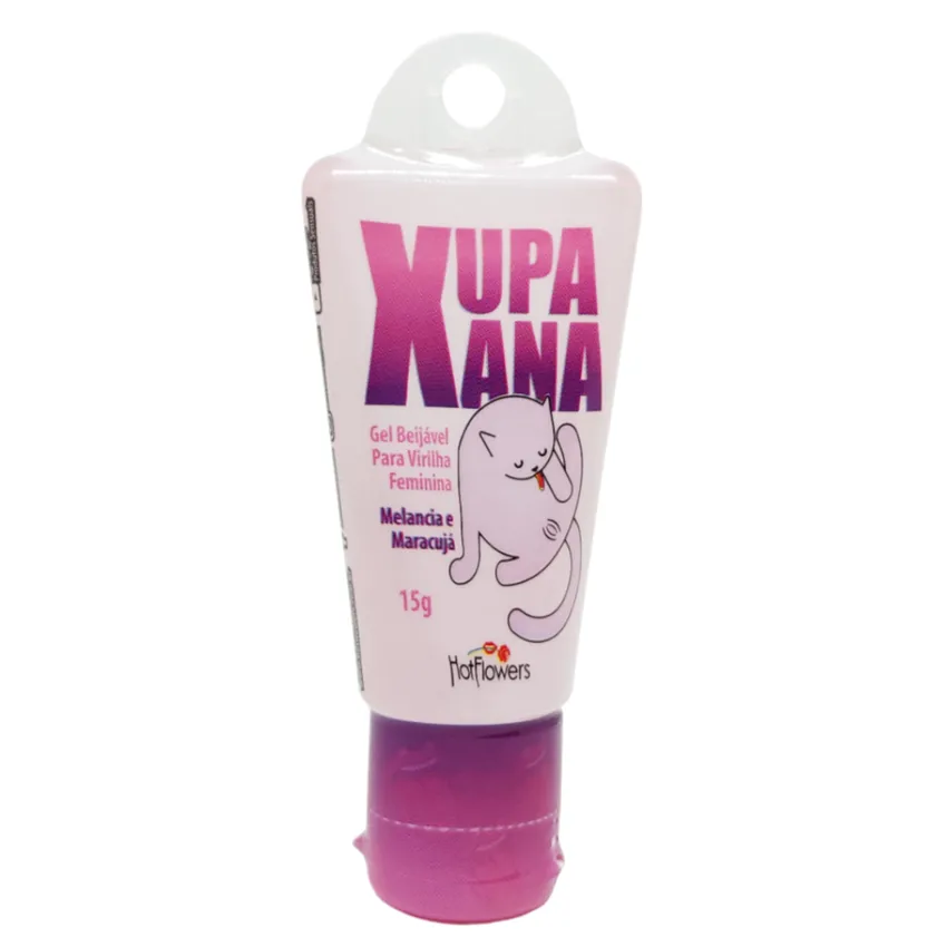 Gel Beijável Para Sexo Oral Xupa Xana Sabor Melancia c/ Maracujá 15g - HotFlowers