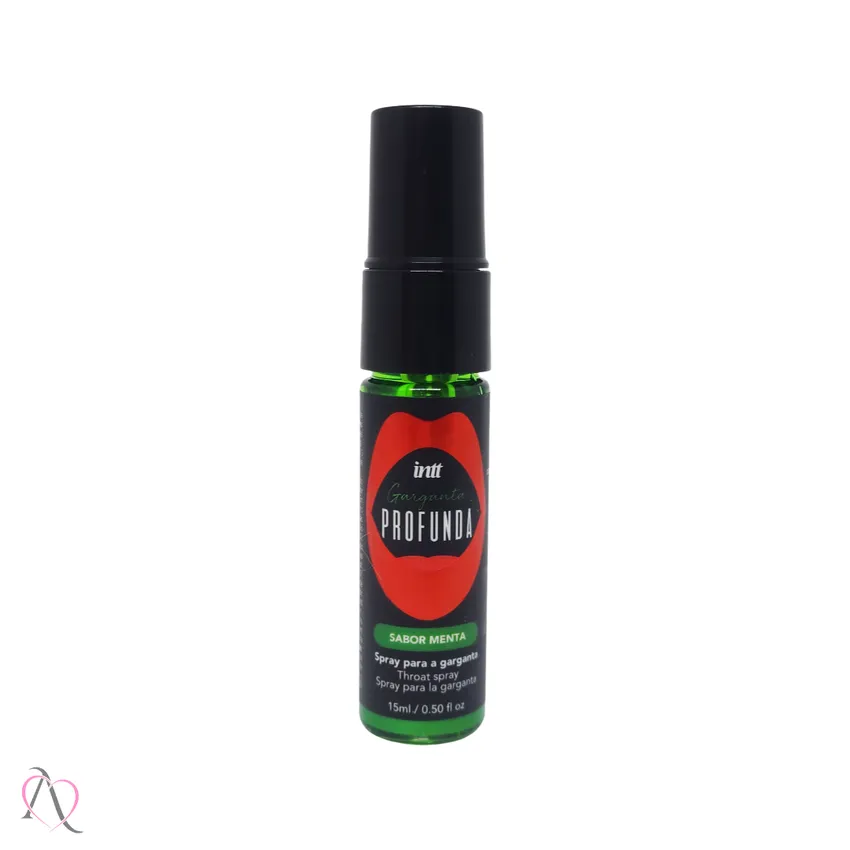 Spray Para Sexo Oral Garganta Profunda Sabor Menta 15ml - INTT