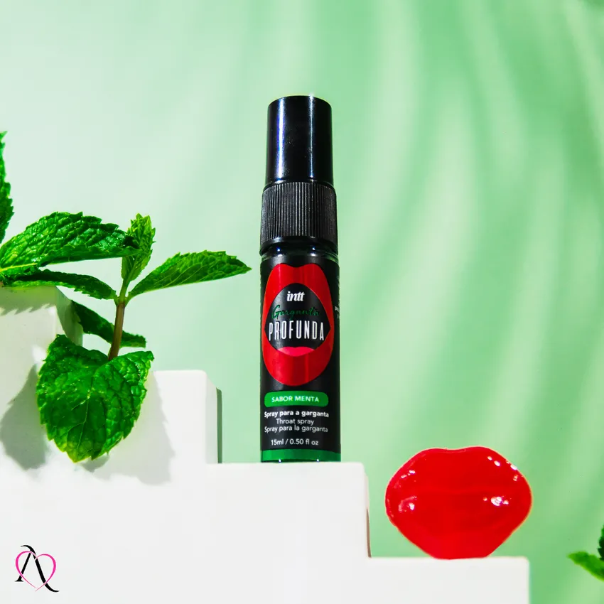 Spray Para Sexo Oral Garganta Profunda Sabor Menta 15ml - INTT