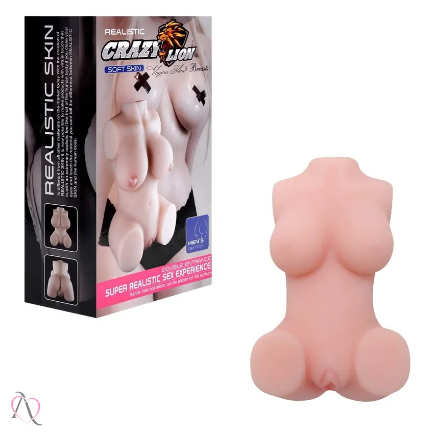 Masturbador Masculino Meio Corpo com Vagina e Ânus