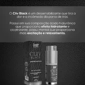 Dessensibilizante Anal Sexo Sem Dor com Acido Hialurônico Cliv Black 17g -  INTT - imagem 3