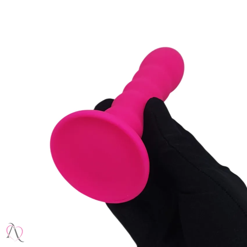 Plug Anal Com Ventosa Escalonado - Cor Rosa
