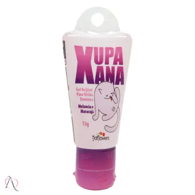Gel Beijável Para Sexo Oral Xupa Xana Sabor Melancia c/ Maracujá HotFlowers 15g
