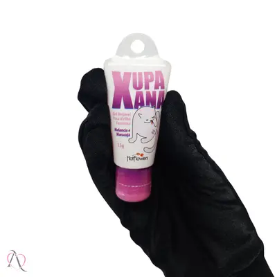 Gel Beijável Para Sexo Oral Xupa Xana Sabor Melancia c/ Maracujá HotFlowers 15g