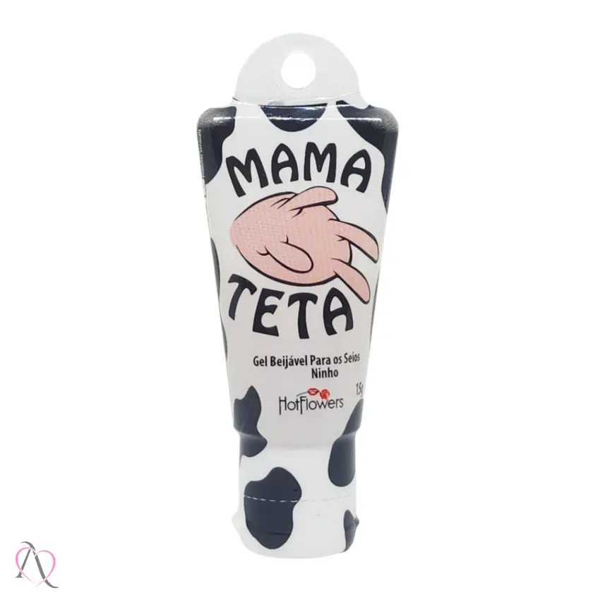 Gel Beijável para Sexo Oral Mama Teta Sabor Leite Ninho HotFlowers 15g