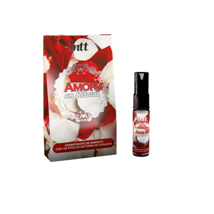 Kit Romântico Amor Em Pétalas com Fragrância Afrodisíaca Intt c/ 100 Pétalas
