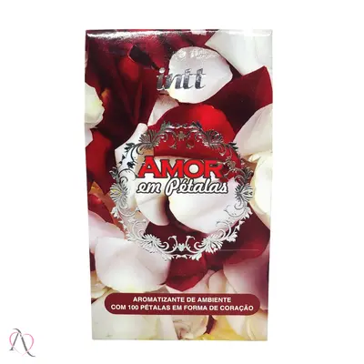 Kit Romântico Amor Em Pétalas com Fragrância Afrodisíaca Intt c/ 100 Pétalas