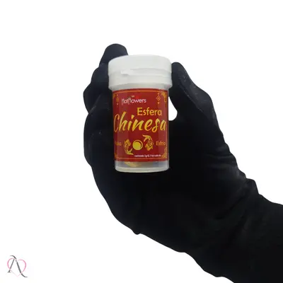 Bolinha Lubrificante Hot Ball Pulsa e Esfria Esfera Chinesa HotFlowers c/ 2 Bolinhas
