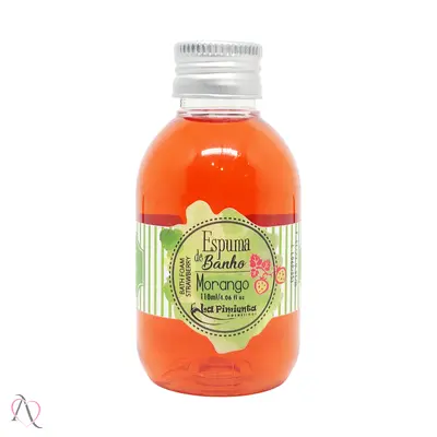 Sabonete Líquido Espuma de Banho Morango La Pimienta 120g