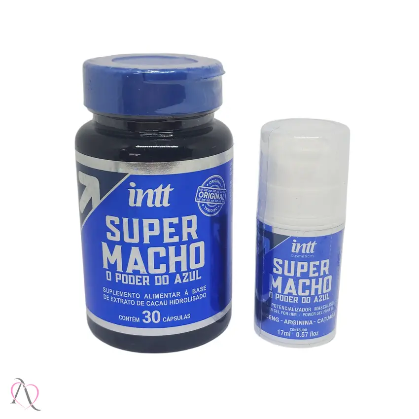 Kit Masculino Super Macho  Potência e Desejo Ideal para quem busca melhorar o desempenho sexual.