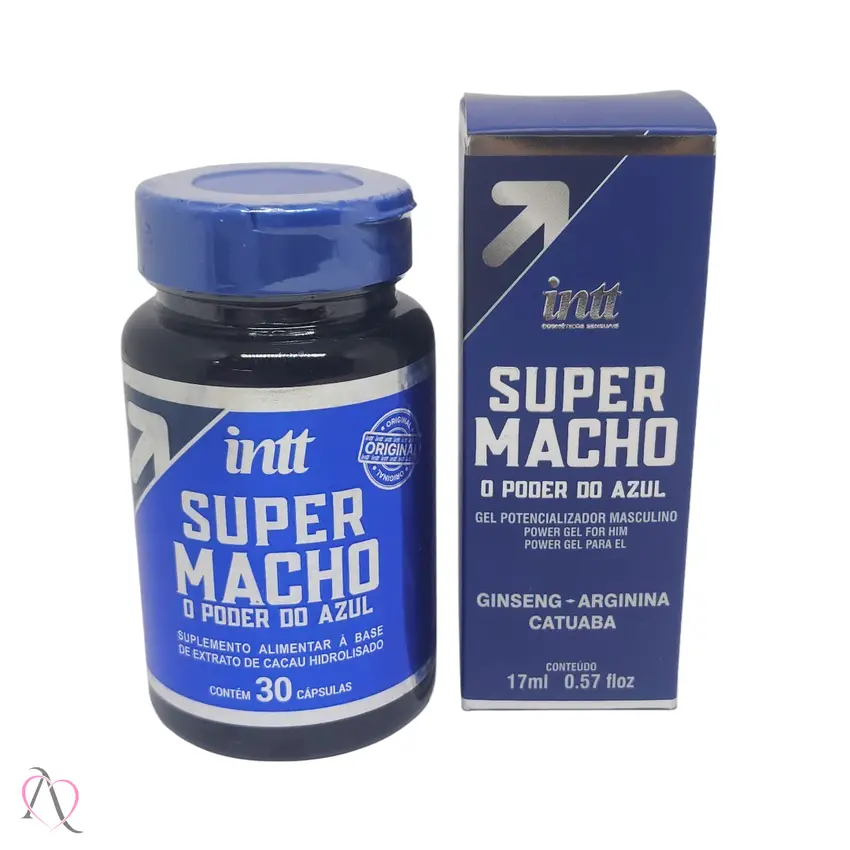 Kit Masculino Super Macho  Potência e Desejo Ideal para quem busca melhorar o desempenho sexual.