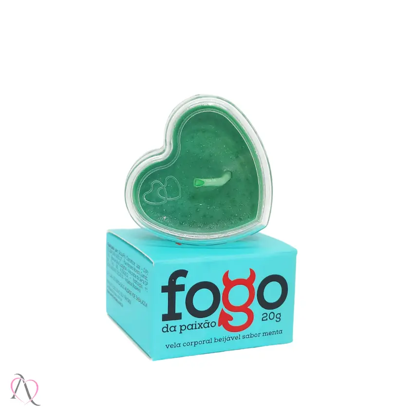 Kit Cuidados - 1 Desodorante Íntimo de Morango e 1 Vela Beijável Sabor Menta