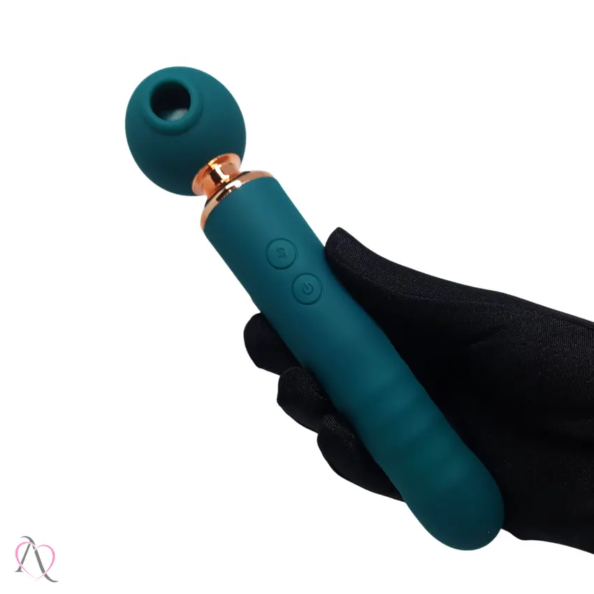 Vibrador Varinha Magica 3 Em 1 Com Vai E Vem 10 modos de vibração, 10 modos de tapping e 10 modos de sucção.
