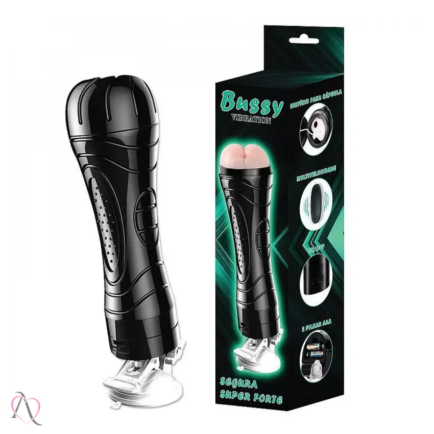 Masturbador Masculino Com Vibrador em formato de Bunda na ponta