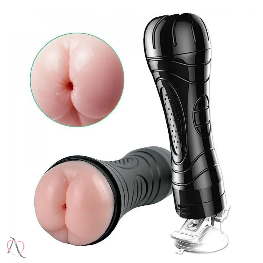 Masturbador Masculino Com Vibrador em formato de Bunda na ponta