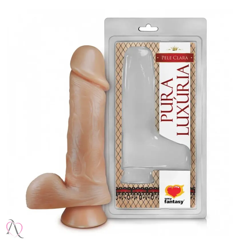 Prótese de Pênis com Ventosa 18x4,4cm Sexy Fantasy