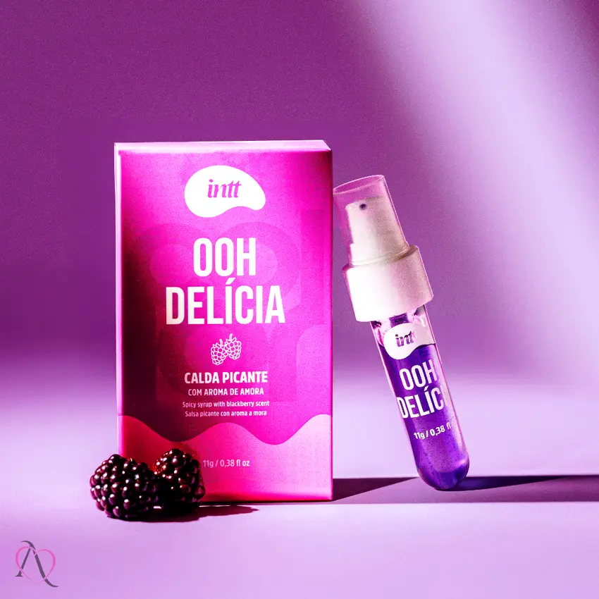 Gel Beijável Para Sexo Oral Ooh Delicia Calda Picante Sabor Amora Intt 11g