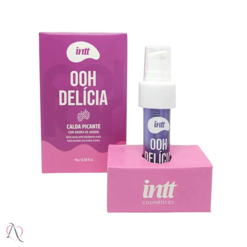 Gel Beijável Para Sexo Oral Ooh Delicia Calda Picante Sabor Amora Intt 11g