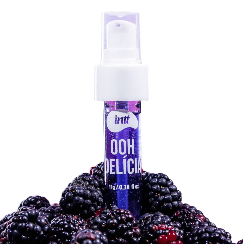 Gel Beijável Para Sexo Oral Ooh Delicia Calda Picante Sabor Amora Intt 11g