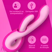 Vibrador Penetrável Medusa Flexível 2 em 1 Com Dupla Estimulação Intt - imagem 3