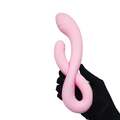 Vibrador Penetrável Medusa Flexível 2 em 1 Com Dupla Estimulação 10 modos vibração Intt
