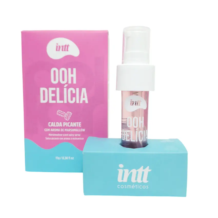 Gel Beijável para Sexo Oral Ooh Delicia Calda Picante Sabor Marshmallow Intt 11g