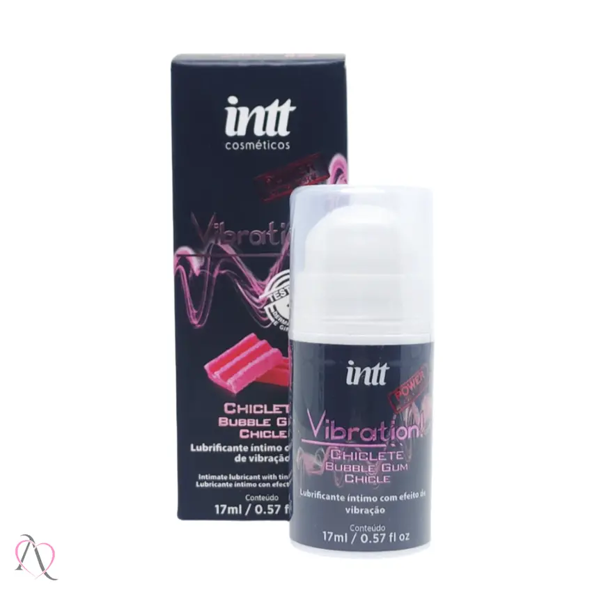 Vibration Vibrador Líquido Beijável Sabor Chiclete Power Intt 17ml