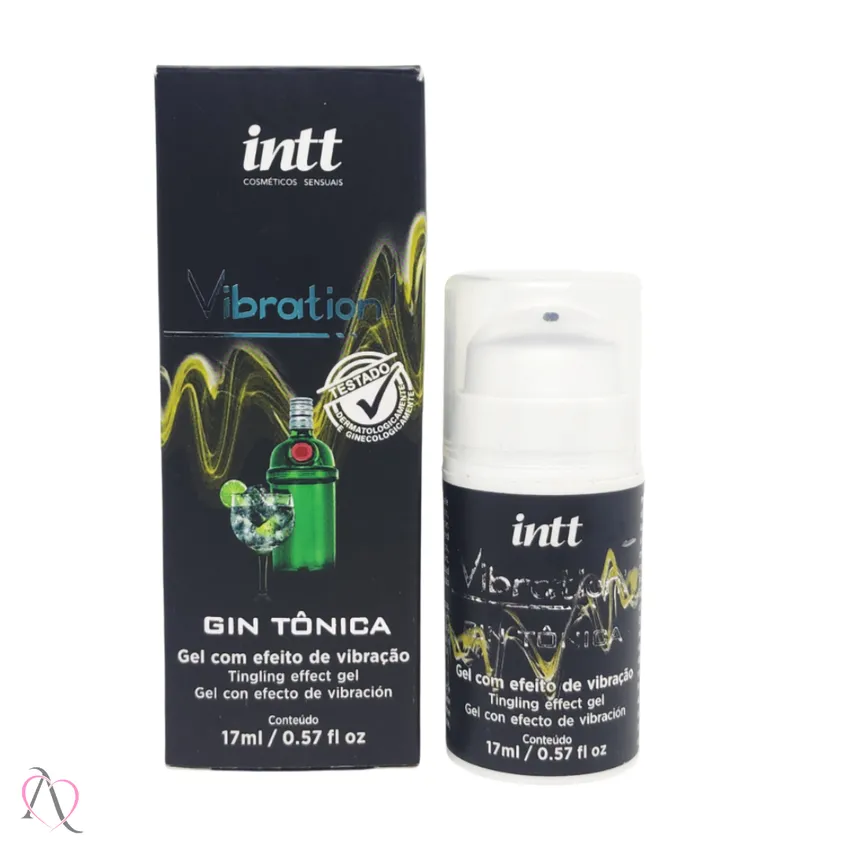 Vibration Vibrador Líquido Beijável Sabor Gin Tônica 17ml Intt