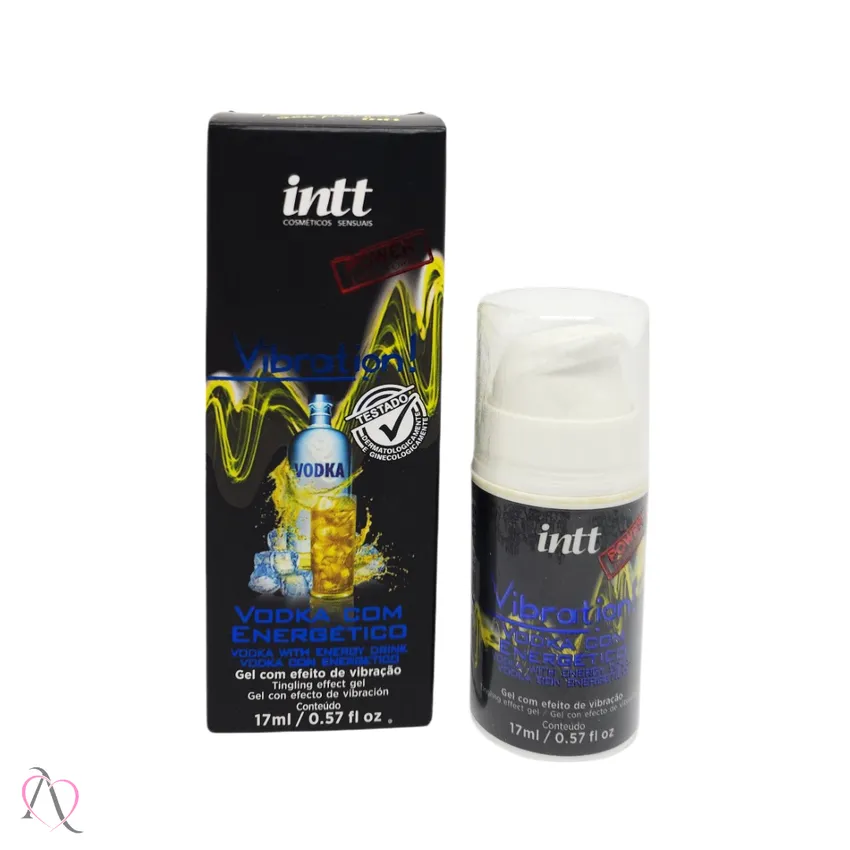 Vibration Vibrador Líquido Beijável Sabor Vodka Com Energetico Intt 17ml