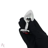 PLUG ANAL DE LUXO EM ALUMINIO TAMANHO M - VERMELHO - PL007M - imagem 2