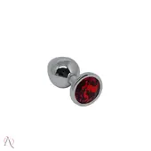 PLUG ANAL DE LUXO EM ALUMINIO TAMANHO M - VERMELHO - PL007M - imagem 1