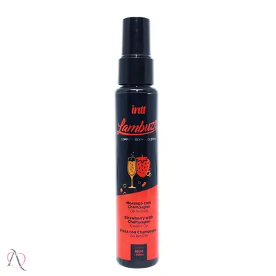 Gel Beijável Para Sexo Oral Lambuze Sabor Morango com Champagne Intt 55ml
