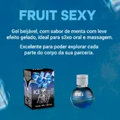 Gel Beijável Para Sexo Oral Sabor Ice Fruit Sexy Intt 40ml - imagem 6