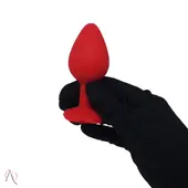 PLUG ANAL SILICONE EM FORMATO DE ROSA - imagem 3