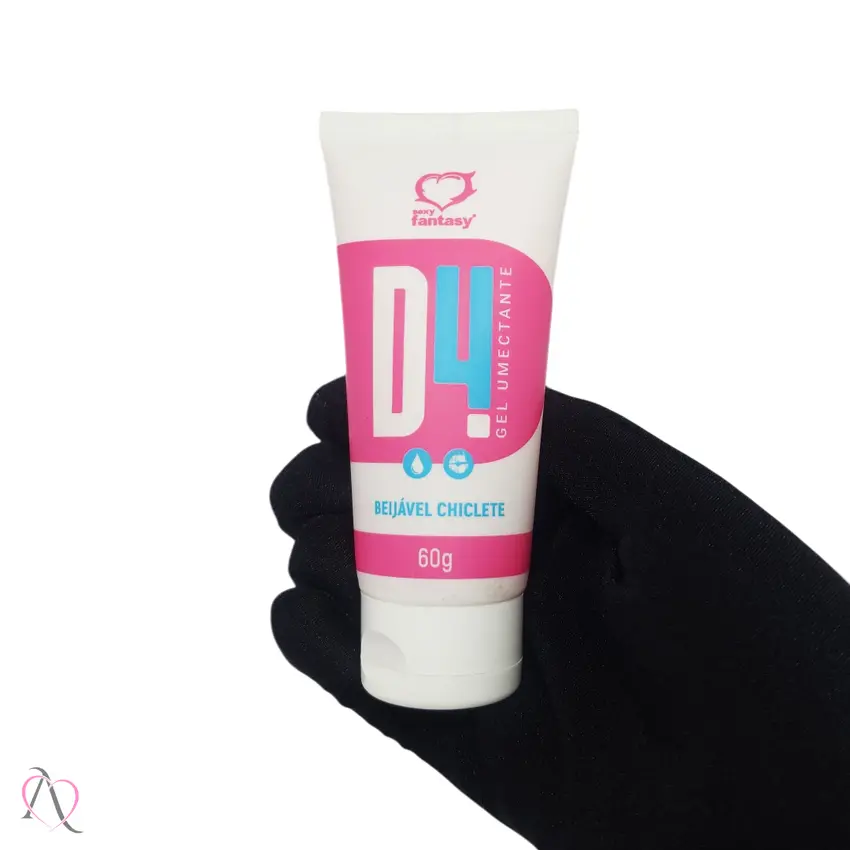 D4 GEL LUBRIFICANTE BEIJAVEL SABOR CHICLETE 60G SEXY FANTASY