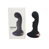 Plug Anal Curvado Com Vibrador 10 modos de vibração - imagem 2