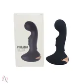 Plug Anal Curvado Com Vibrador 10 modos de vibração - imagem 2