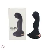 Plug Anal Curvado Com Vibrador 10 modos de vibração - imagem 3
